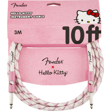 Cable Fender Hello Kitty Para Instrumentos Blanco 3 Metros 0990818123